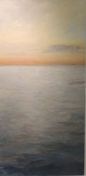El mar  óleo s/tela 120 x 50 cm